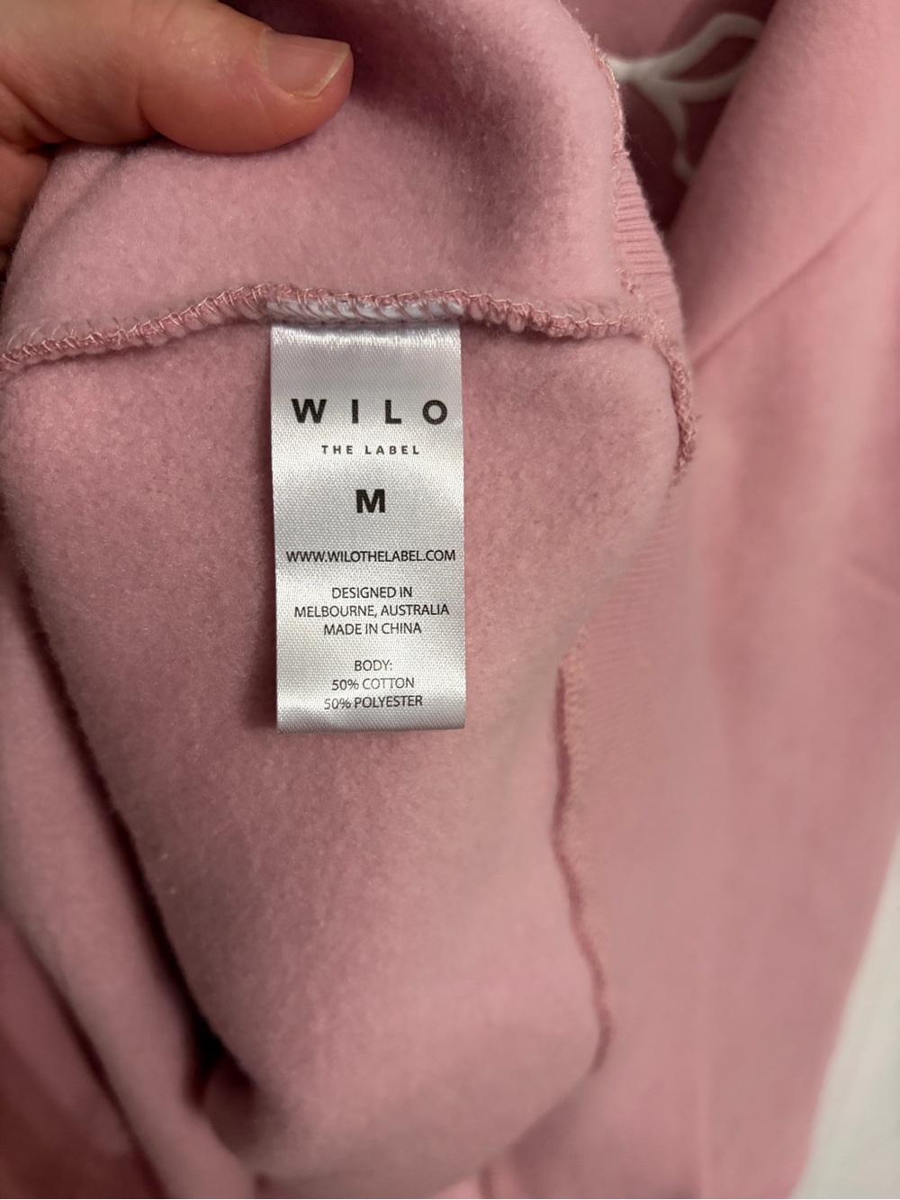 Wilo the Label Women's Crewneck Sweatshirt Bow Pilates Size Medium NWT - Picture 5 of 6